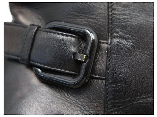 BOTAS ANKLE LOUIS VUITTON 38 EN CUERO IRIDISCENTE NEGRO - vista 15