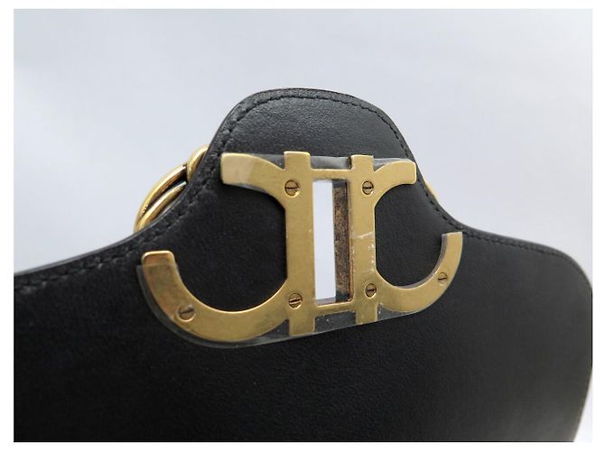 BORSA A MANO SALVATORE FERRAGAMO GANCINI IN PELLE GRAIN NERA Nero - vista 10
