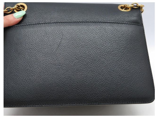 BORSA A MANO SALVATORE FERRAGAMO GANCINI IN PELLE GRAIN NERA Nero - vista 17