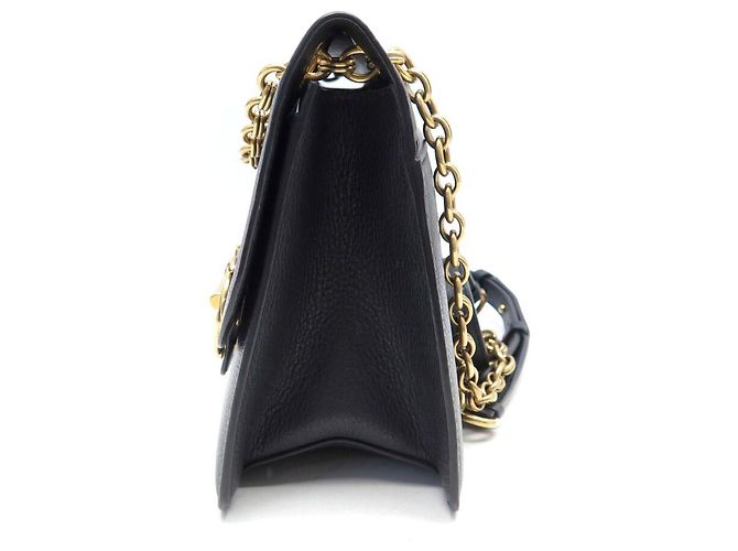 BORSA A MANO SALVATORE FERRAGAMO GANCINI IN PELLE GRAIN NERA Nero - vista 3