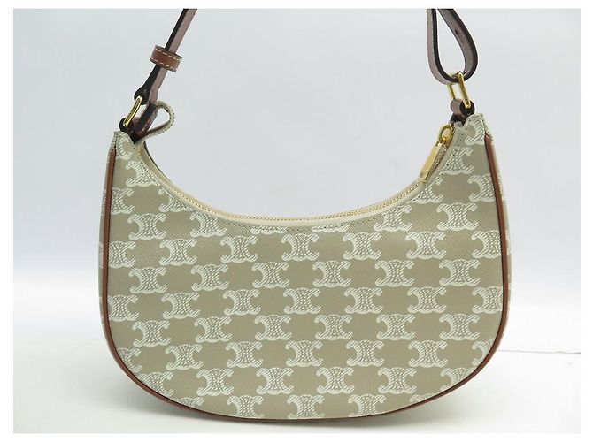 Céline NUOVO BORSO A MANO CELINE AVA IN CANVAS TRIONFO BEIGE 193952 - vista 2