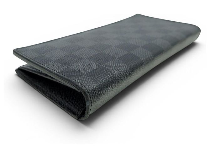 NEW LOUIS VUITTON BRAZZA WALLET N62665 GRAPHITE DAMIER CANVAS Dark grey - view 4