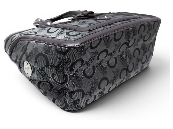 Céline NUOVO BORSO A MANO CELINE BOOGIE IN CANVAS SULKY CON MONOGRAMMA GRIGIO IN PELLE Marrone - vista 3