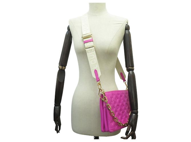 NEUE LOUIS VUITTON COUSSIN MONOGRAM EMPREINTE PM SCHULTERTASCHE Pink - Ansicht 8