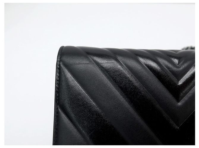 NUOVA BORSA A MANO CHANEL WALLET ON CHAIN TIMELESS IN PELLE CHEVRON WOC BAG Nero - vista 13