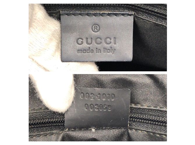 Gucci Bamboo Nylon GG Tote Bag Schwarz - Ansicht 4
