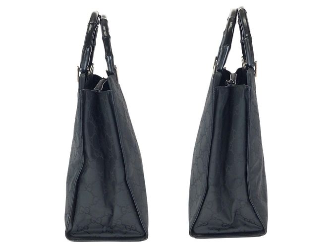 Gucci Bamboo Nylon GG Tote Bag Schwarz - Ansicht 8