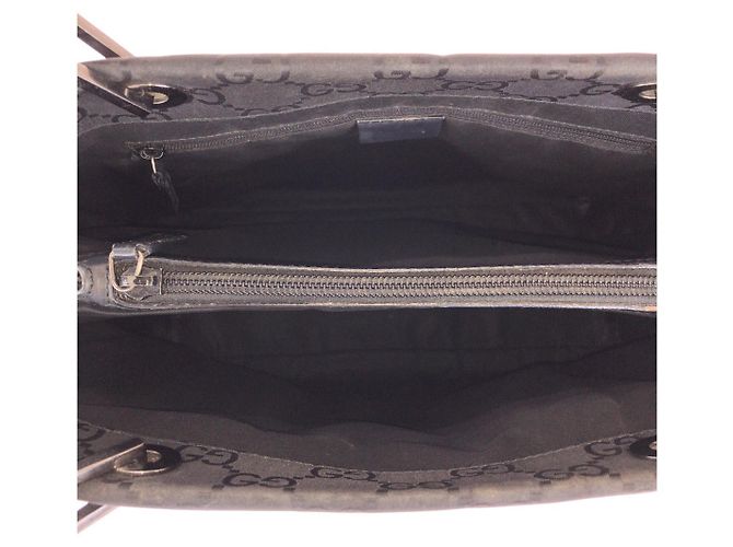 Gucci Bamboo Nylon GG Tote Bag Schwarz - Ansicht 9