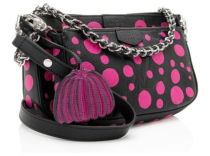 Louis Vuitton x YK Giant Monogram Empreinte Infinity Dots Multi-Pochette Accesso Nero - vista 2