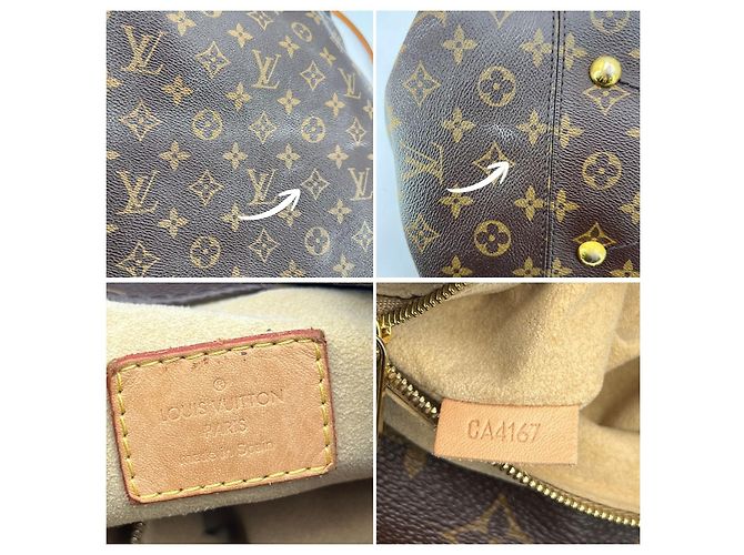 Stofftasche Artsy Louis Vuitton Braun - Ansicht 5