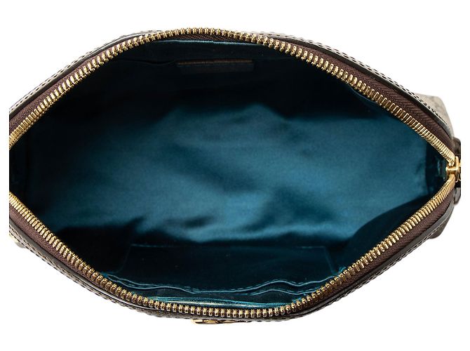 Bolsa de Ombro Pequena Dome Ophidia GG Supreme da Gucci Marrom Bege - vista 7