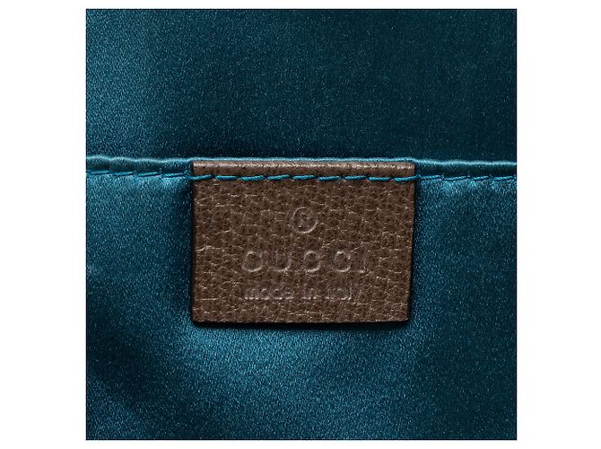 Bolsa de Ombro Pequena Dome Ophidia GG Supreme da Gucci Marrom Bege - vista 8