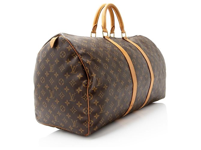 Vintage Monogram Canvas Keepall 55 Duffle von Louis Vuitton Braun - Ansicht 2