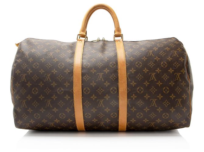 Vintage Monogram Canvas Keepall 55 Duffle von Louis Vuitton Braun - Ansicht 3