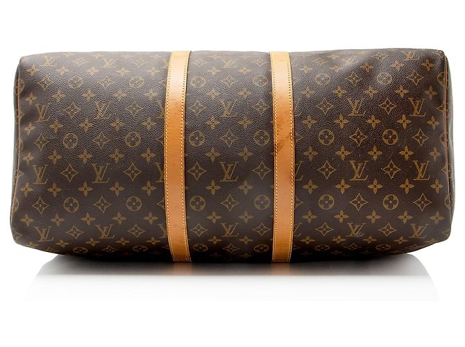 Vintage Monogram Canvas Keepall 55 Duffle von Louis Vuitton Braun - Ansicht 4