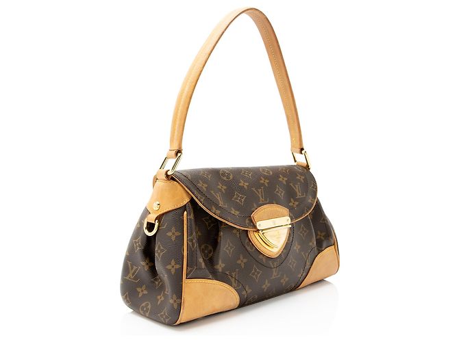 Borsa a spalla Beverly MM in tela Monogram Louis Vuitton Marrone - vista 2