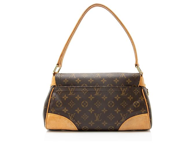 Borsa a spalla Beverly MM in tela Monogram Louis Vuitton Marrone - vista 3