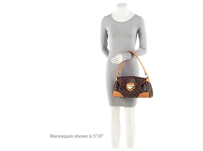 Borsa a spalla Beverly MM in tela Monogram Louis Vuitton Marrone - vista 5