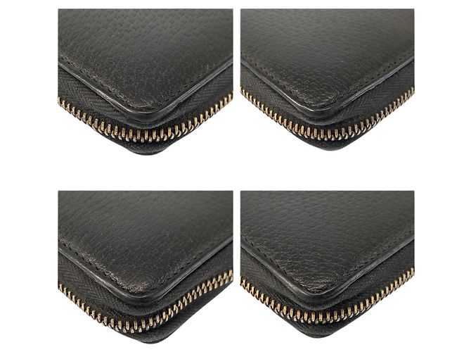 Gucci Black Leather Long Wallet - view 7