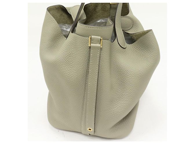 Borsa Tote Picotin Lock MM di Hermès Verde - vista 6