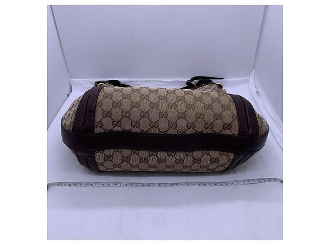 Borsa Gucci Double G Floreale in tela marrone - vista 5
