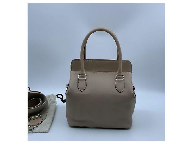 Borsa a mano Hermès Toolbox 20 Milk Box in pelle grigia Grigio - vista 2