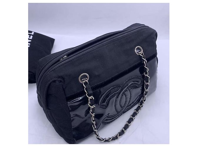 Borsa Chanel Camera Bag in pelle nera Nero - vista 8