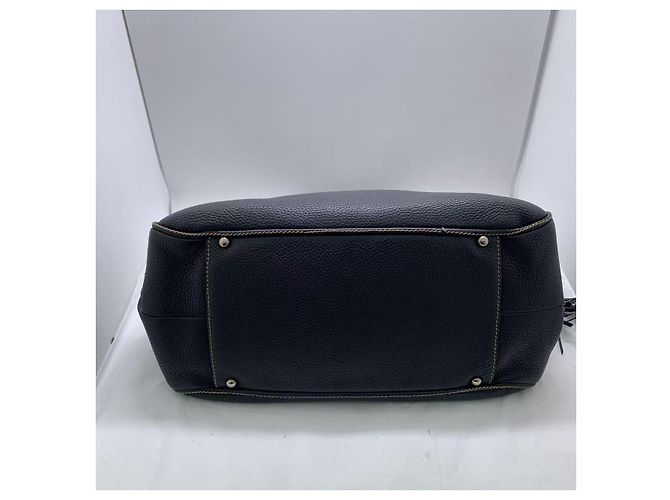 Borsa Chanel in pelle nera stile dumpling bowling Nero - vista 6