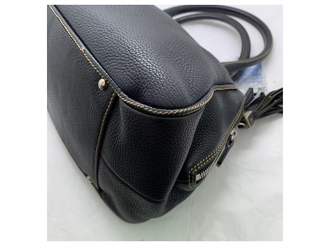 Borsa Chanel in pelle nera stile dumpling bowling Nero - vista 7