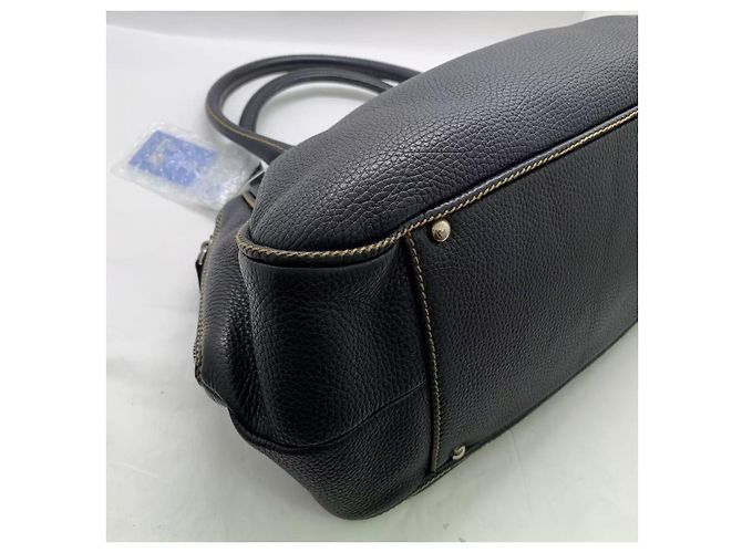 Borsa Chanel in pelle nera stile dumpling bowling Nero - vista 8