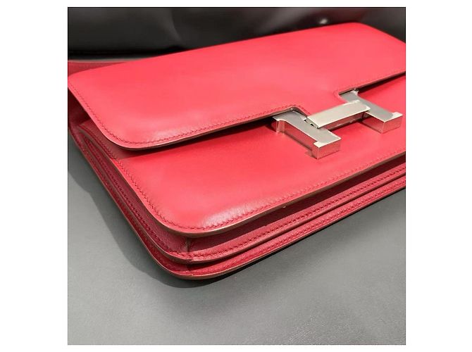Borsa Hermès Constance in pelle Swift rossa gemma Rosso - vista 5