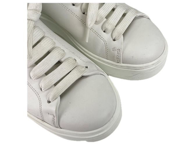 Sneakers in pelle Timeout Louis Vuitton Bianco D'oro - vista 4