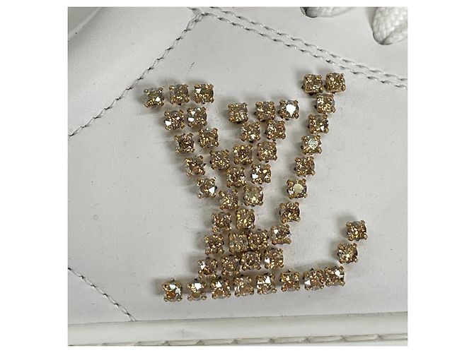 Sneakers in pelle Timeout Louis Vuitton Bianco D'oro - vista 7