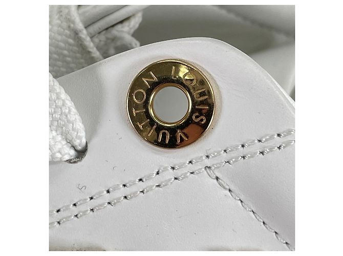Sneakers in pelle Timeout Louis Vuitton Bianco D'oro - vista 8