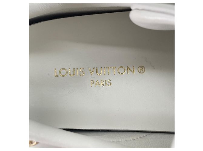 Sneakers in pelle Timeout Louis Vuitton Bianco D'oro - vista 9