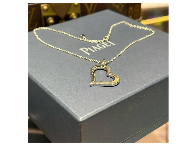 Collana Piaget Earl HEART in oro bianco 18K e diamanti Argento - vista 8