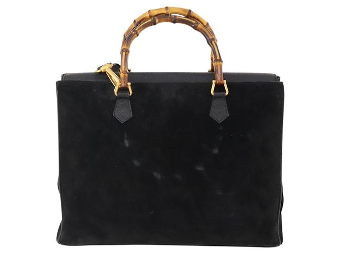 Gucci Bamboo Suede Nero - vista 2