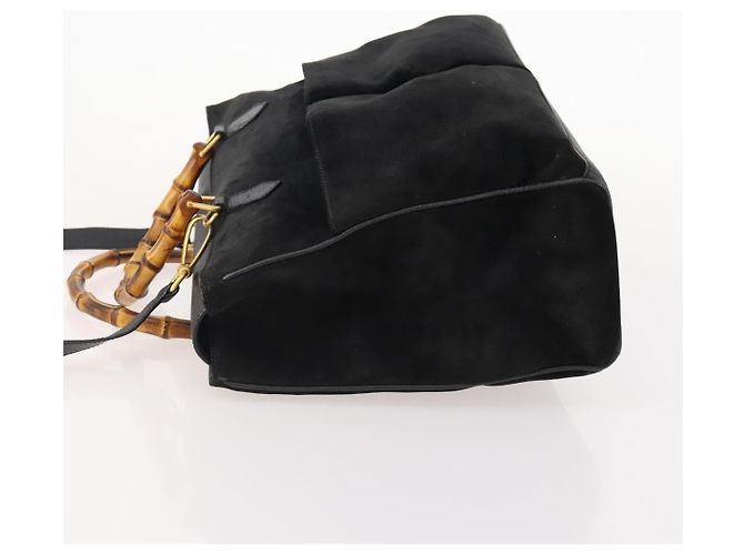 Gucci Bamboo Suede Nero - vista 3