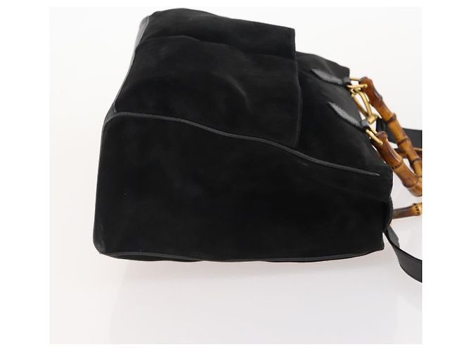 Gucci Bamboo Suede Nero - vista 4