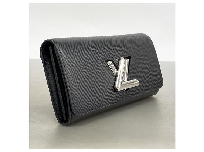 Cartera Larga Twist de Cuero Epi Louis Vuitton Negro - vista 2