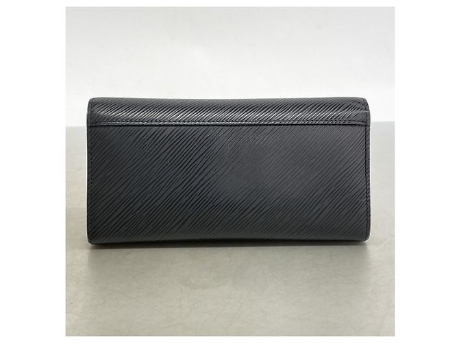 Cartera Larga Twist de Cuero Epi Louis Vuitton Negro - vista 8