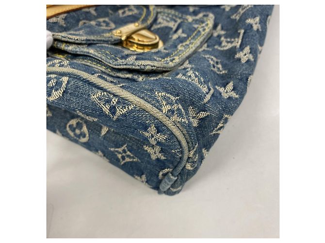 Borsa a mano Neo Speedy in denim Monogram Louis Vuitton Blu - vista 9