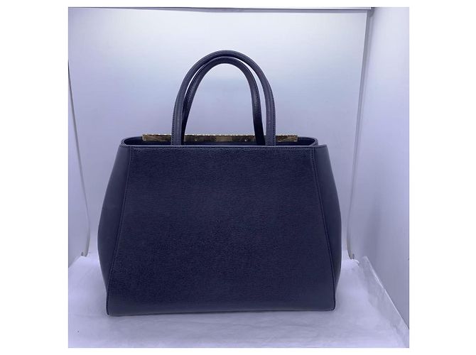 Fendi 2 Days Handtasche Schwarz Leder - Ansicht 2