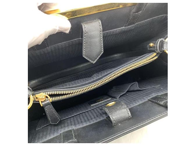 Fendi 2 Days Handtasche Schwarz Leder - Ansicht 4