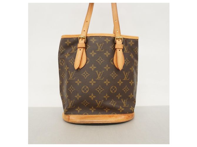 Borsa Tote Bucket PM Monogram Louis Vuitton Marrone - vista 10