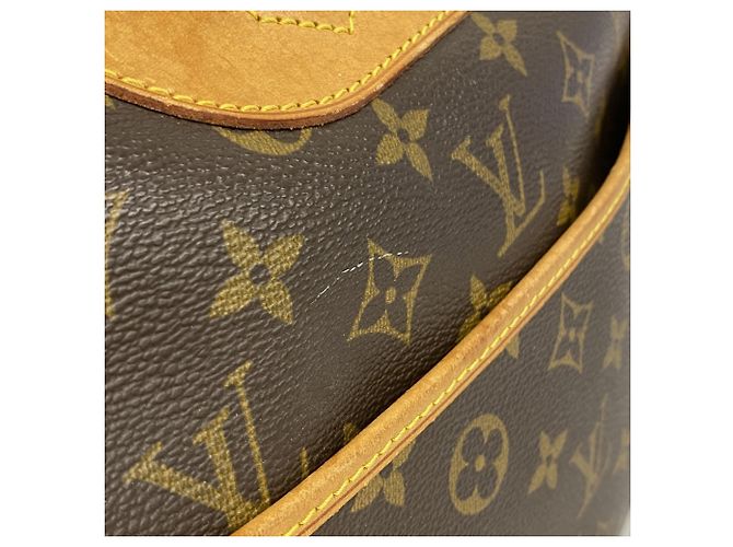 Louis Vuitton Monogram Deauville Handbag Brown - view 7