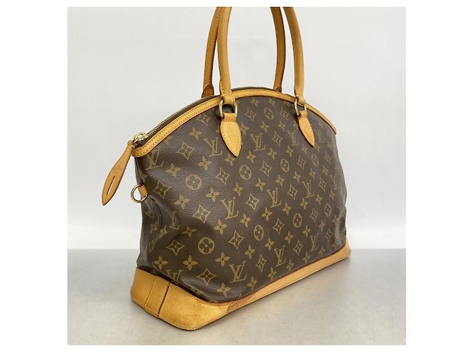 Borsa a mano orizzontale Lockit Monogram Louis Vuitton Marrone - vista 2