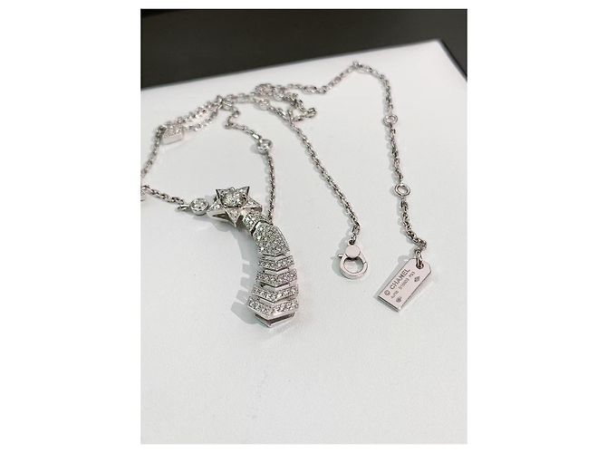 Chanel Collana Cometa in Platino con Diamanti Argento - vista 3