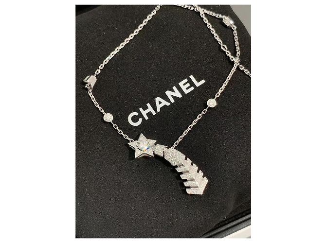 Chanel Collana Cometa in Platino con Diamanti Argento - vista 7
