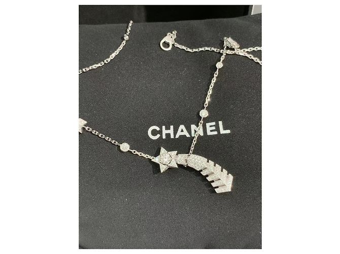 Chanel Collana Cometa in Platino con Diamanti Argento - vista 8